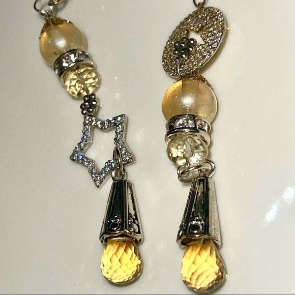 HANDCRAFTED one of a kind Bright Twinkling Earrings - Picture 6 of 8